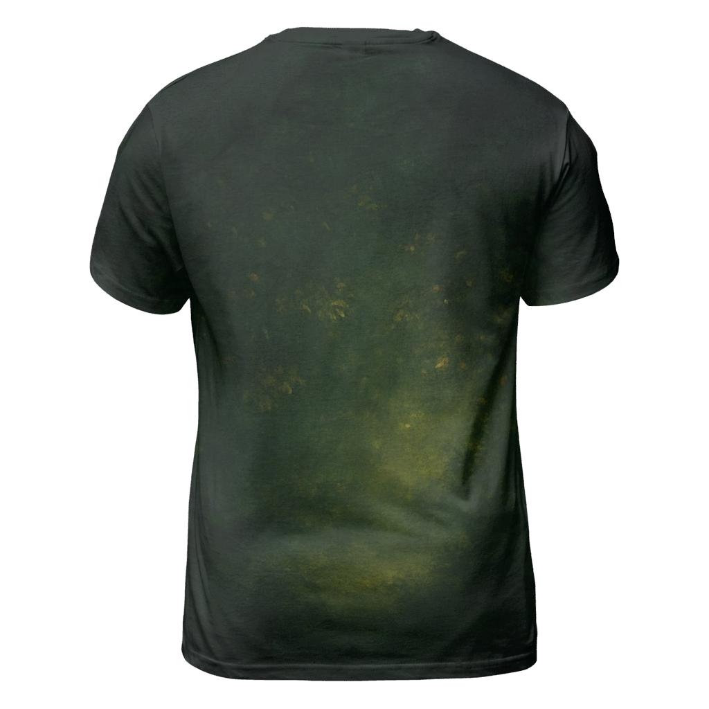 Midnight Orchard Glow vibrant all-over design tees