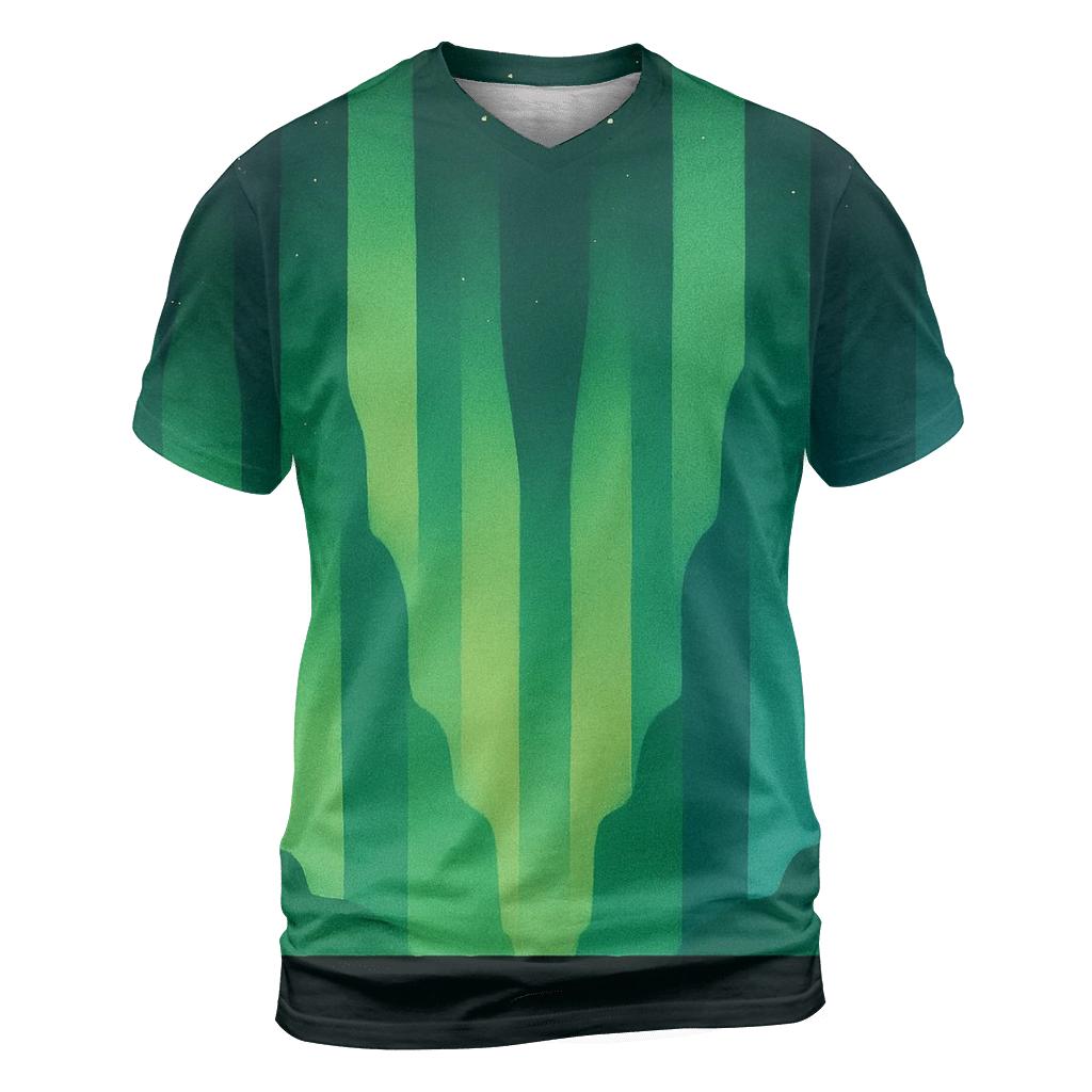 Aurora Horizon Curtain Blocks designer pattern shirts