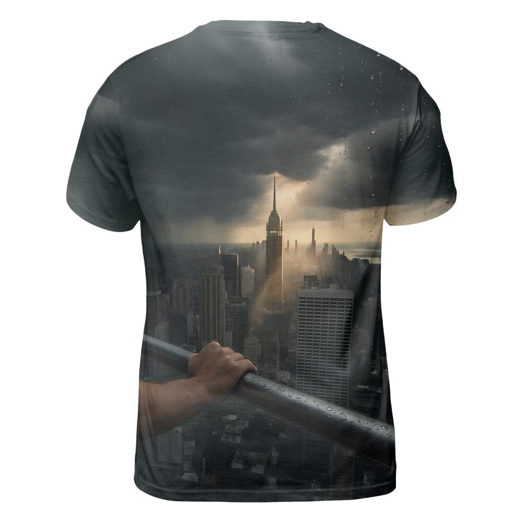 Edge Observation Deck View During Summer Thunderstorm vibrant all-over design tees