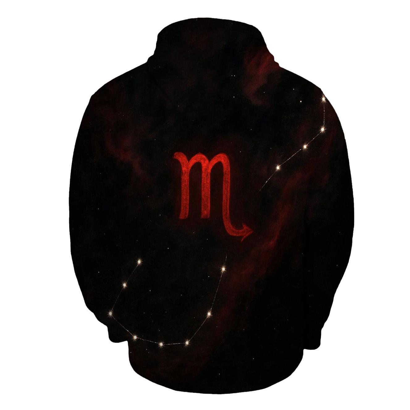 Scorpio Nebula Serpent Tail custom hoodies