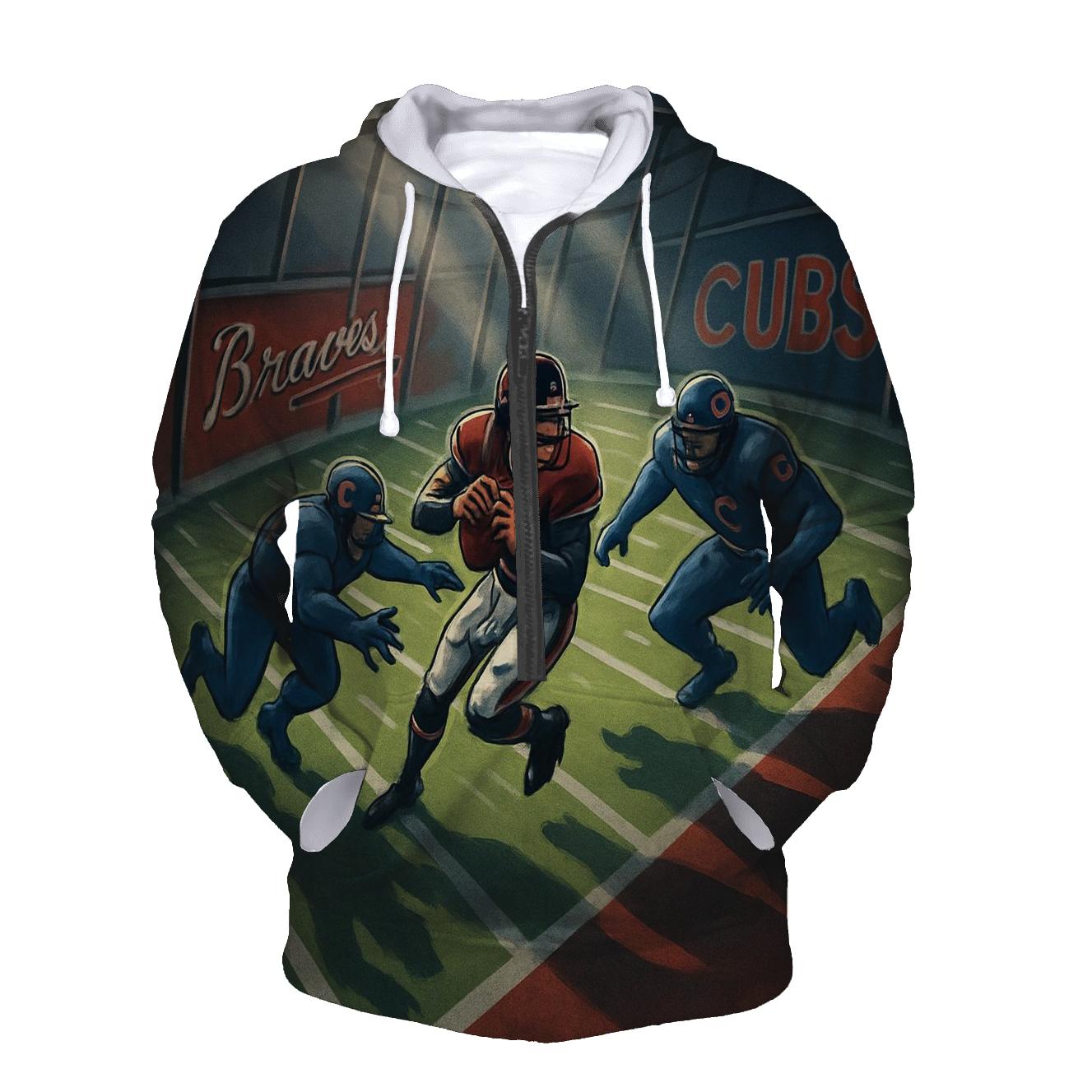 Bear Cage Red Zone Escape heavyweight hoodies