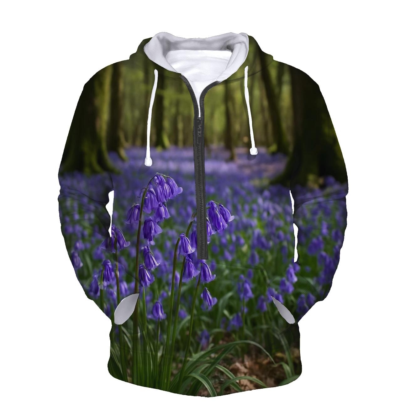 Bluebell Carpet In Ancient Woodland heavyweight hoodies