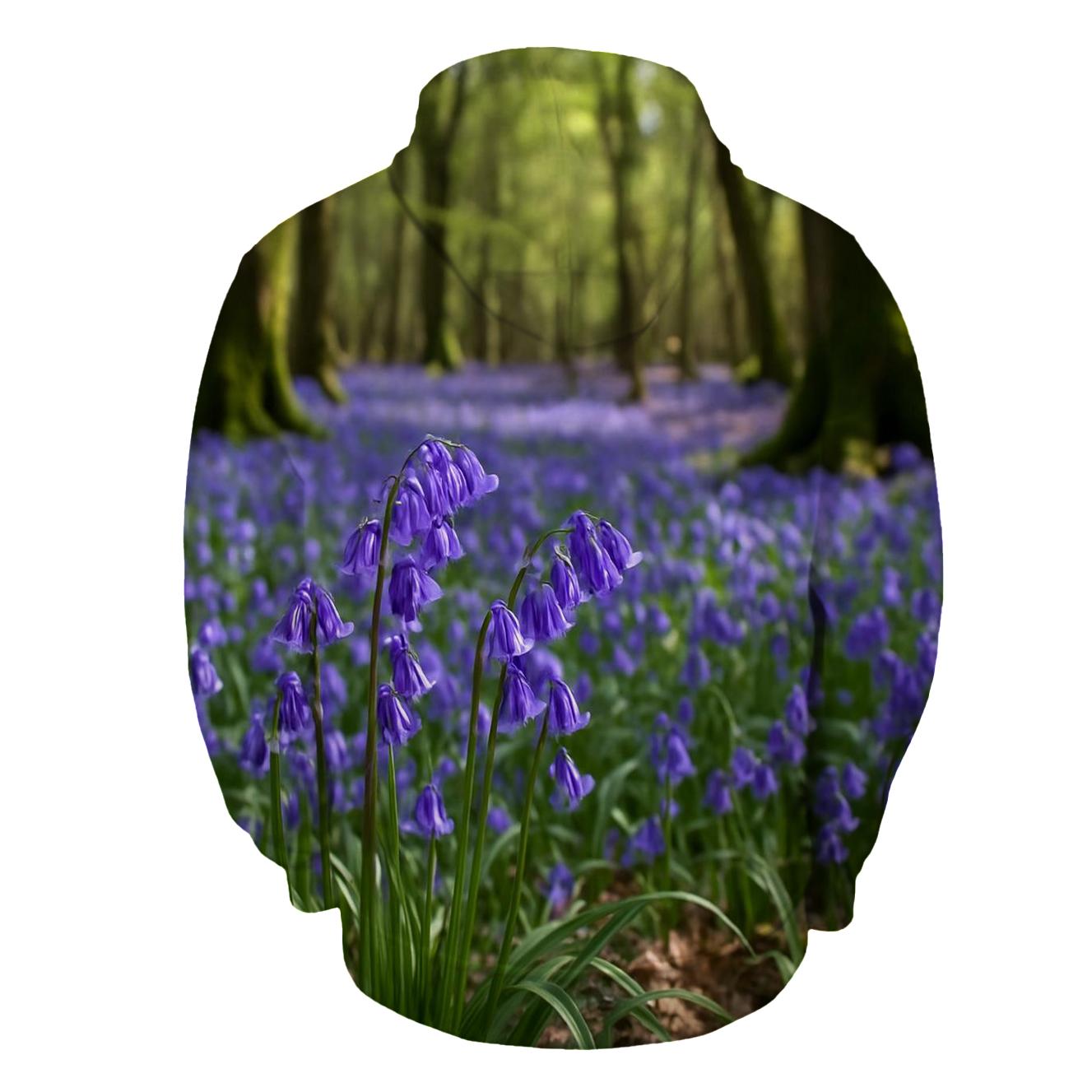 Bluebell Carpet In Ancient Woodland heavyweight hoodies