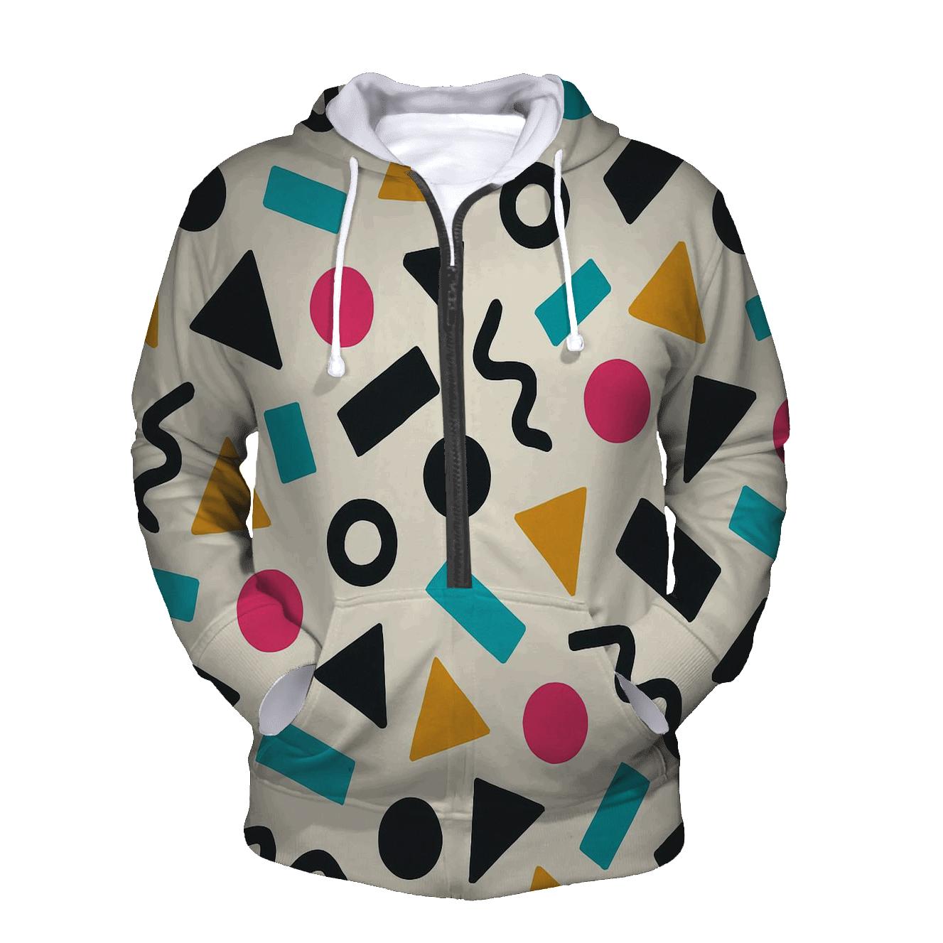 Memphis Flash Pattern custom hoodies