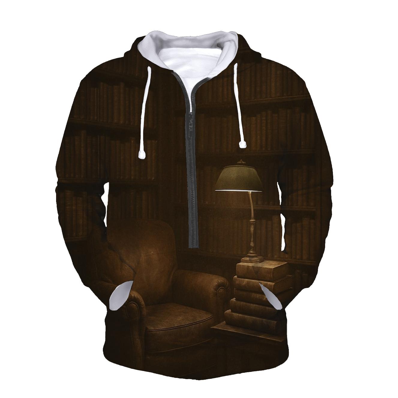 Vintage Library Reading Nook heavyweight hoodies