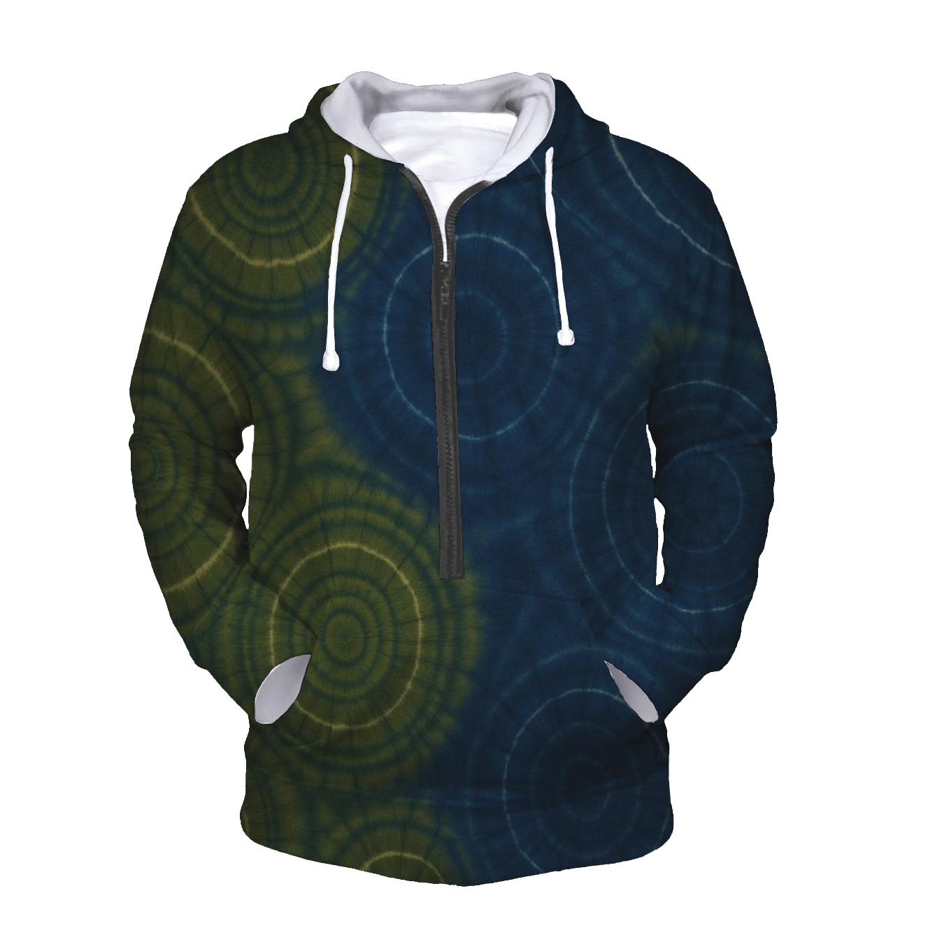 Overdye Forest Ripple Rings graphic hoodies