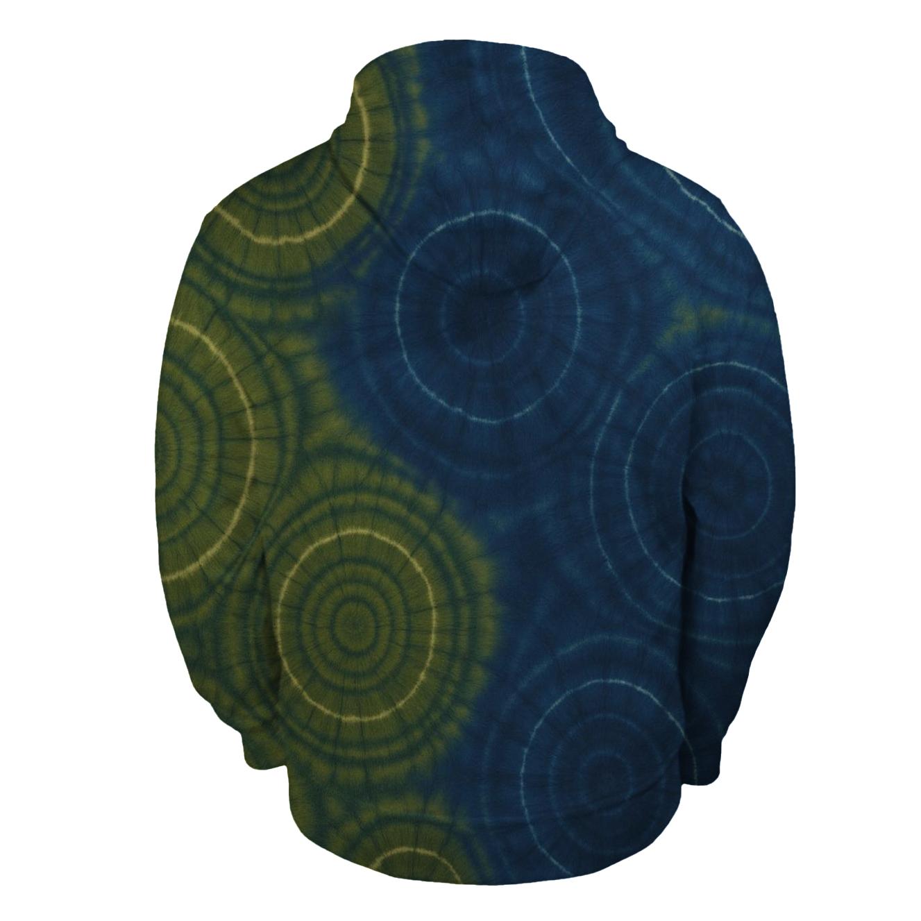 Overdye Forest Ripple Rings graphic hoodies