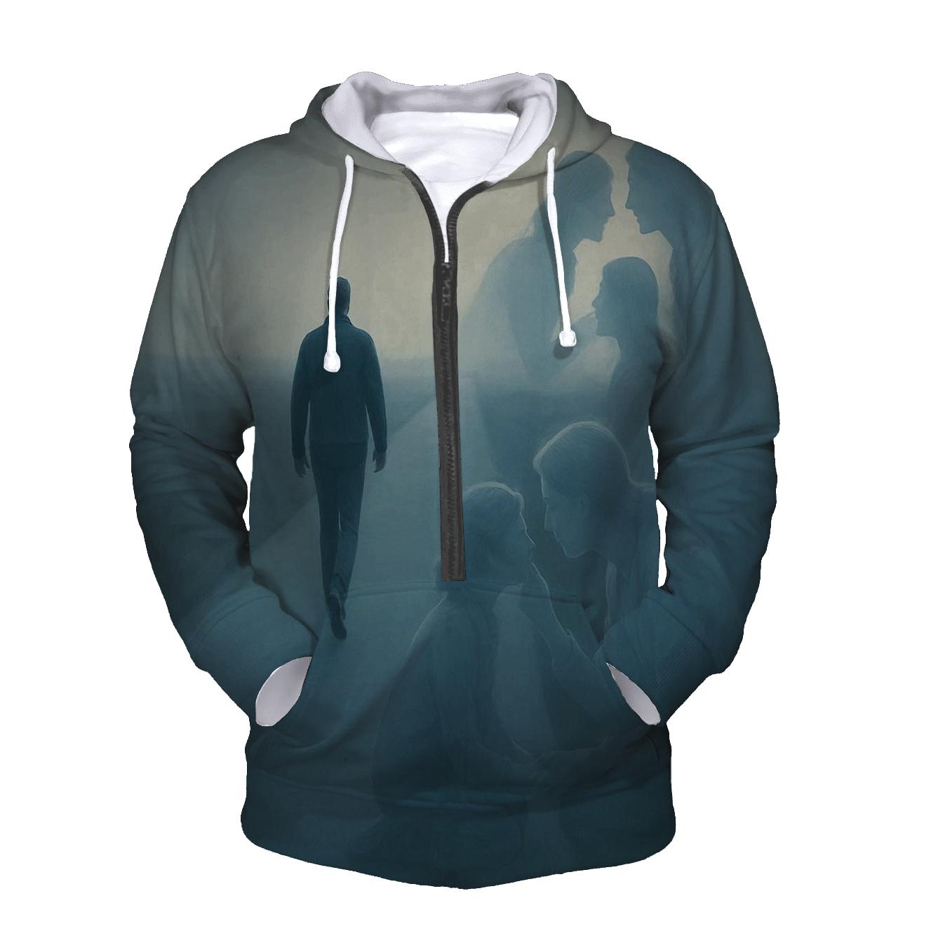 Her Voice Beneath Every Courageous Step heavyweight hoodies