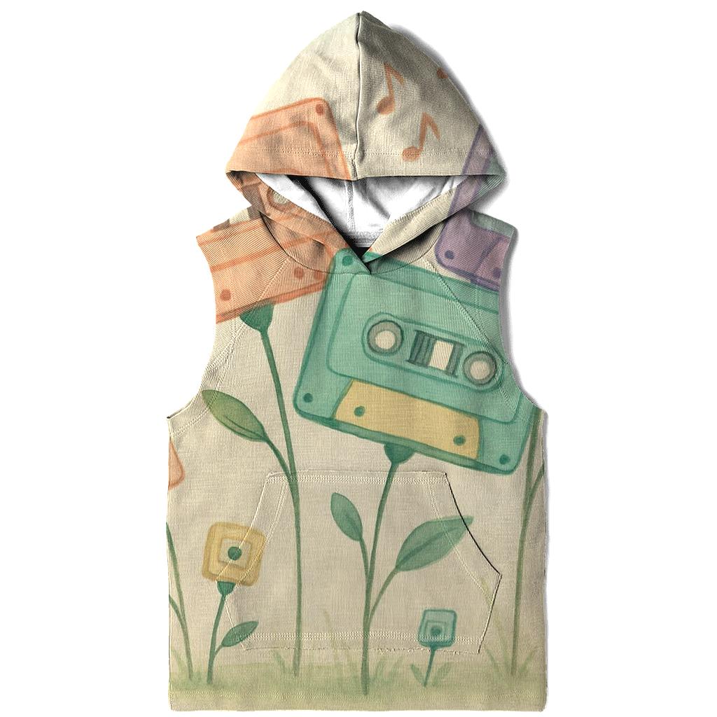 Pastel Cassette Garden hoodie trends