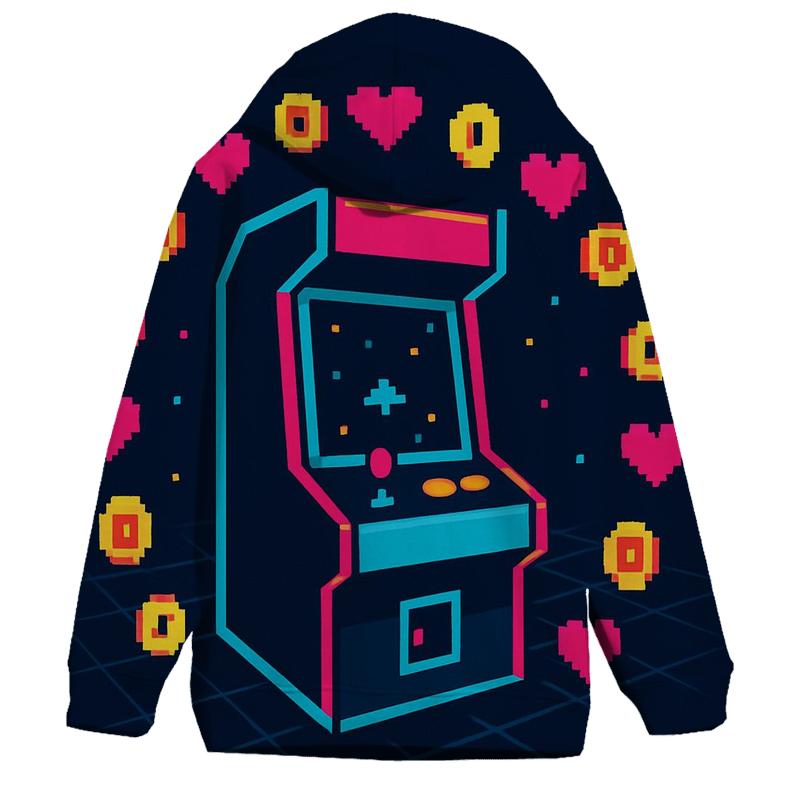 Pixel Galaxy Arcade zip-up hoodies