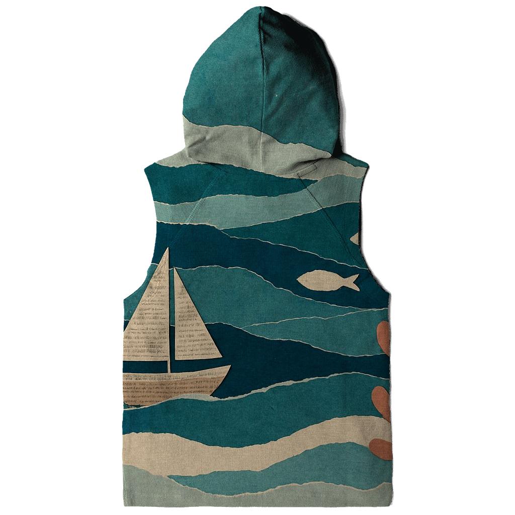 Surreal Paper Ocean Collage hoodie designs