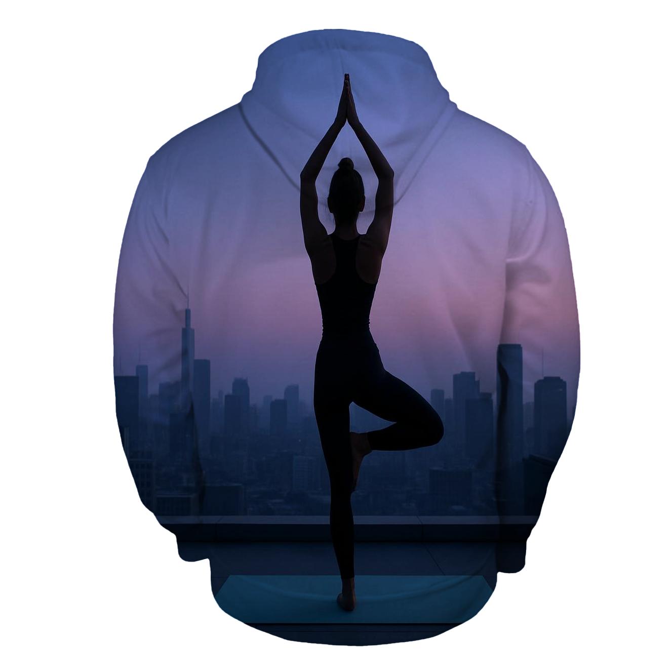 City Rooftop Yoga Flow hoodie designs