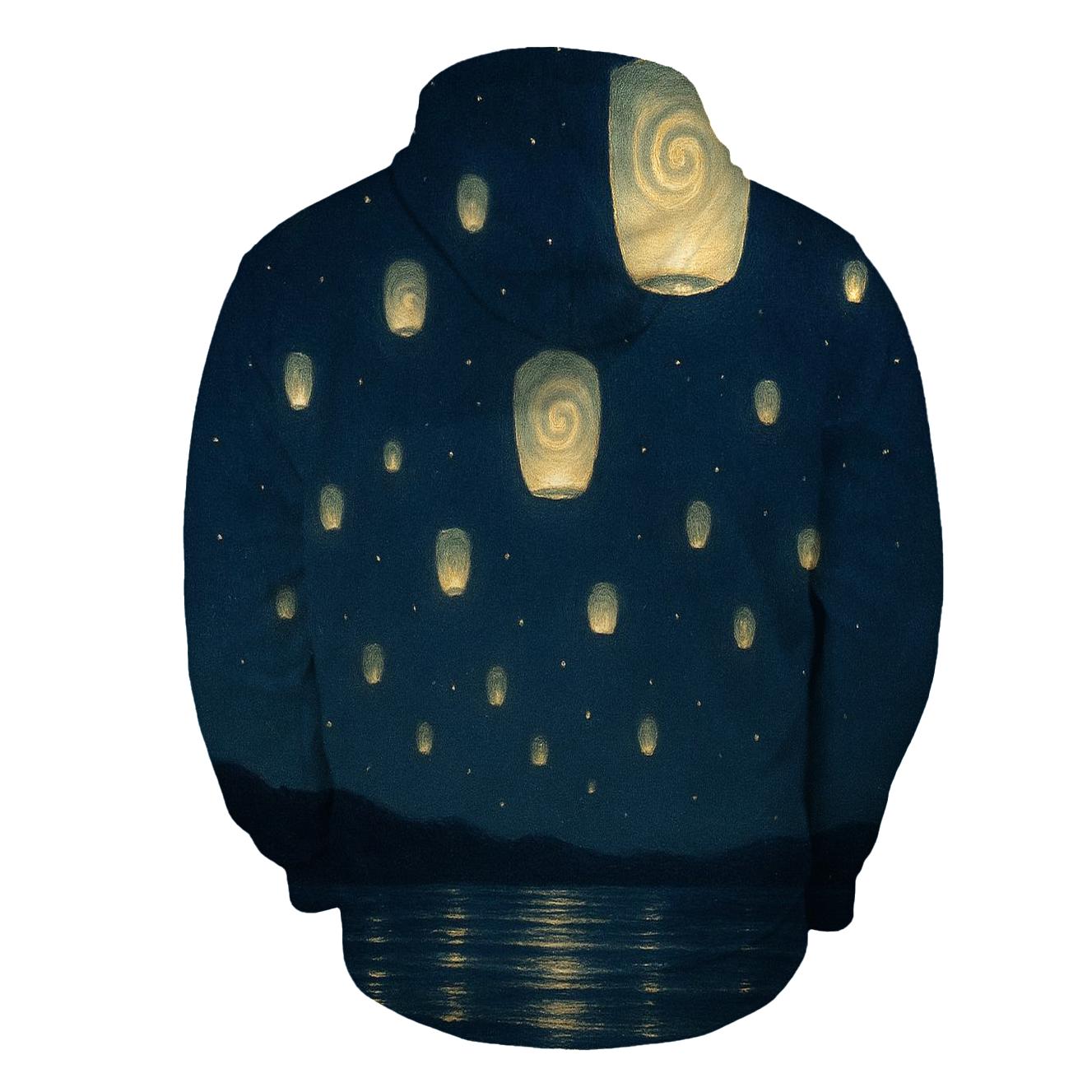Celestial Drift Lanterns hoodie trends