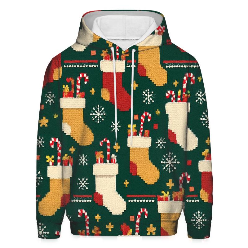 Overstuffed Stocking Staircase Design custom hoodies