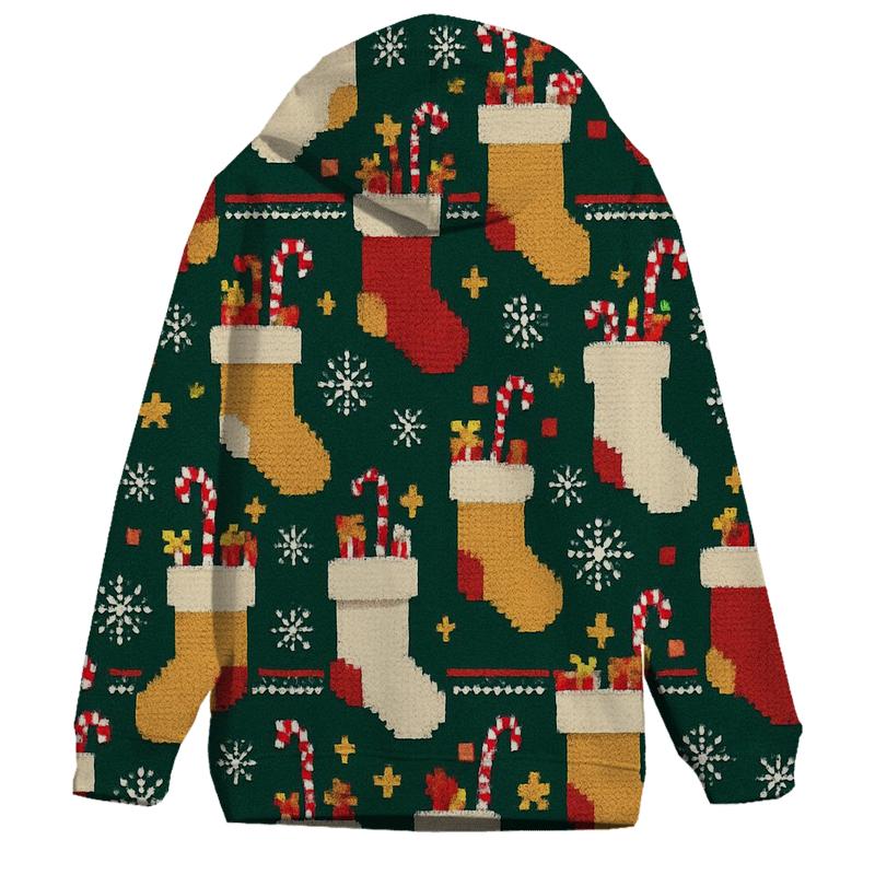 Overstuffed Stocking Staircase Design custom hoodies