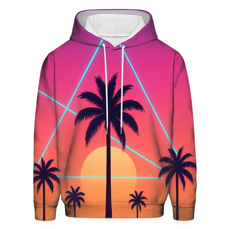 Laser Palm Mirage zip-up hoodies