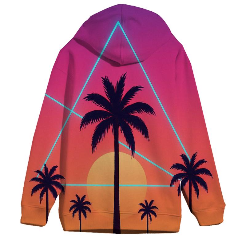 Laser Palm Mirage zip-up hoodies