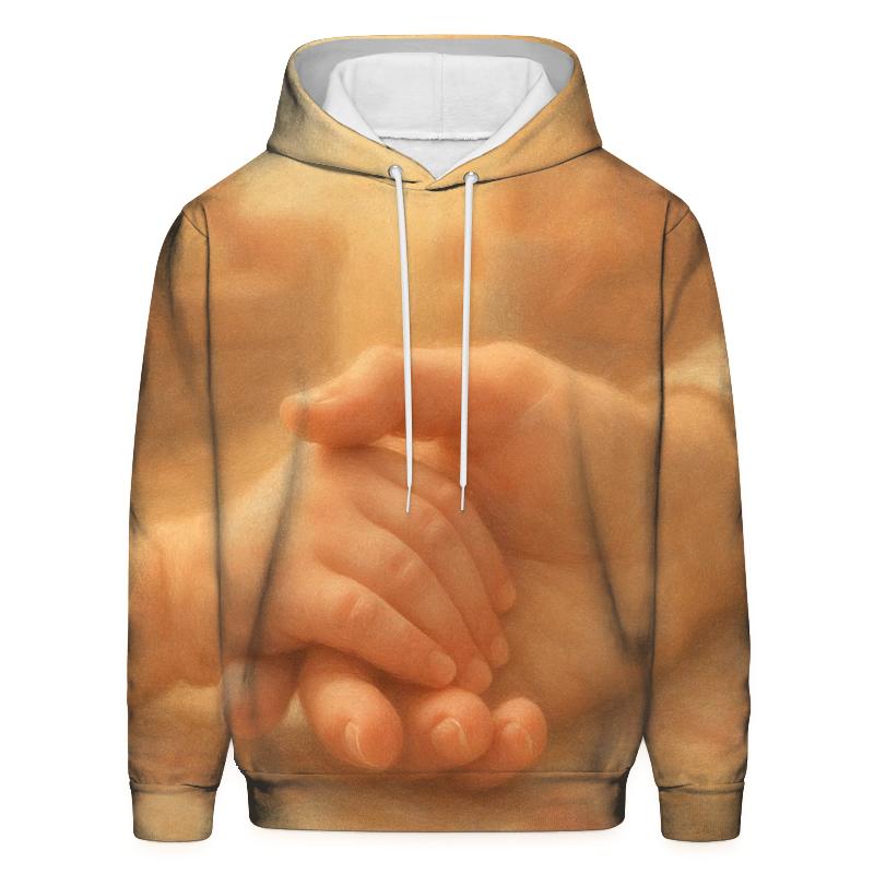 Hands That Remember Every First embroidered hoodies