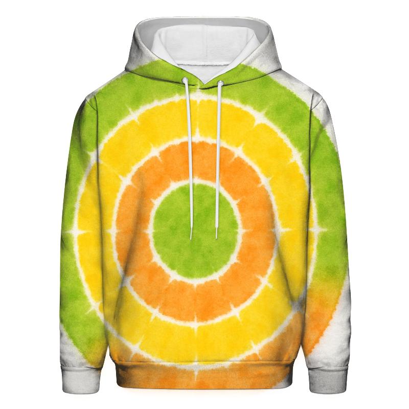 Citrus Bullseye Burst pullover hoodies