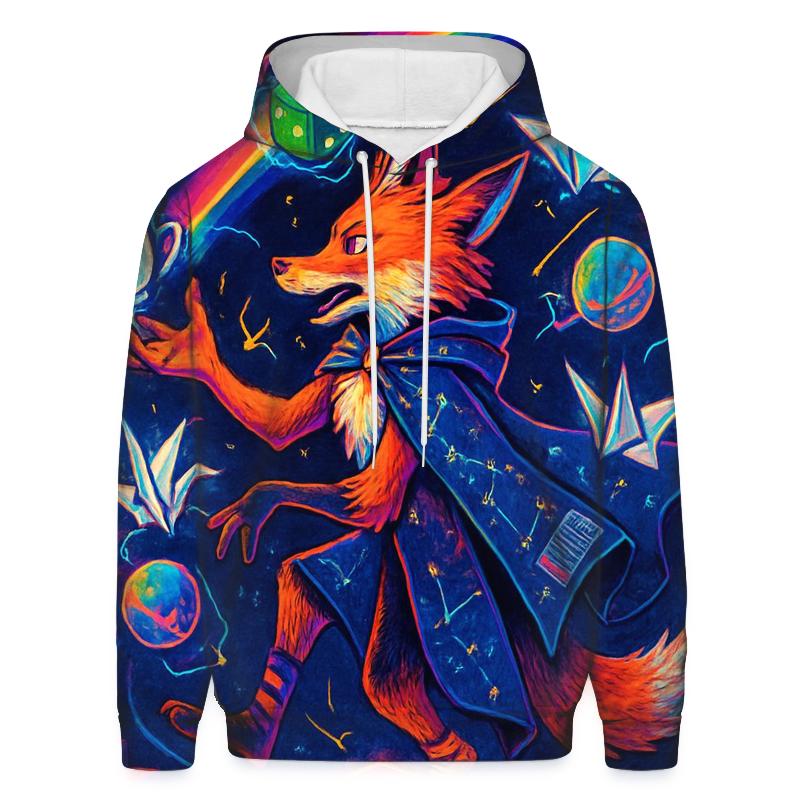 Chaos Juggler Fox printed hoodies