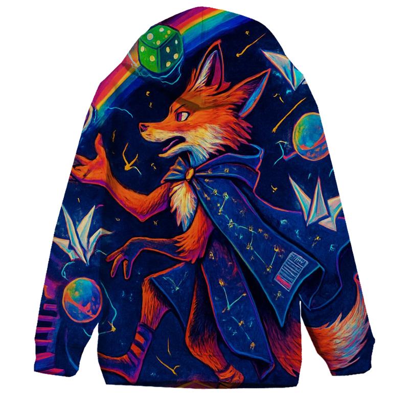 Chaos Juggler Fox printed hoodies