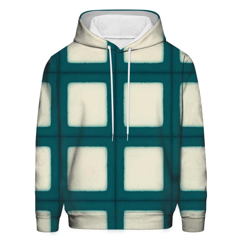 Teal Itajime Window Grid premium hoodies