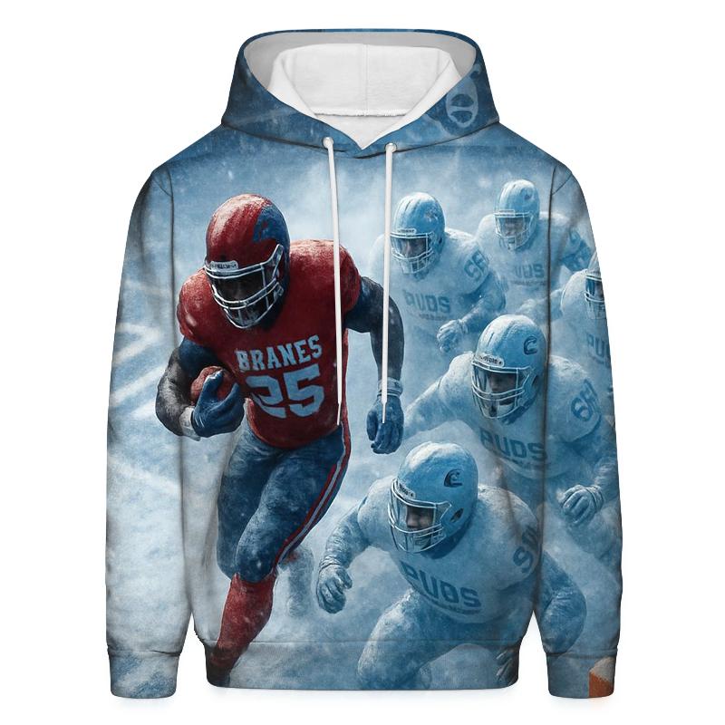 Frozen Yard Goal Line Bear Maul heavyweight hoodies