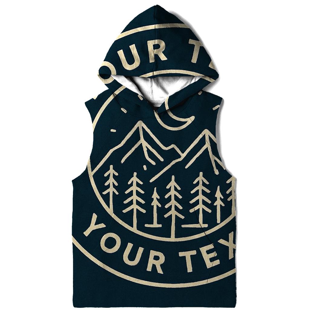 Midnight Mountain Monoline Badge pullover hoodies