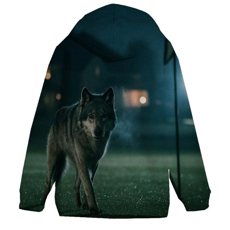 Suburban Golf Course Night Wolf hoodie trends