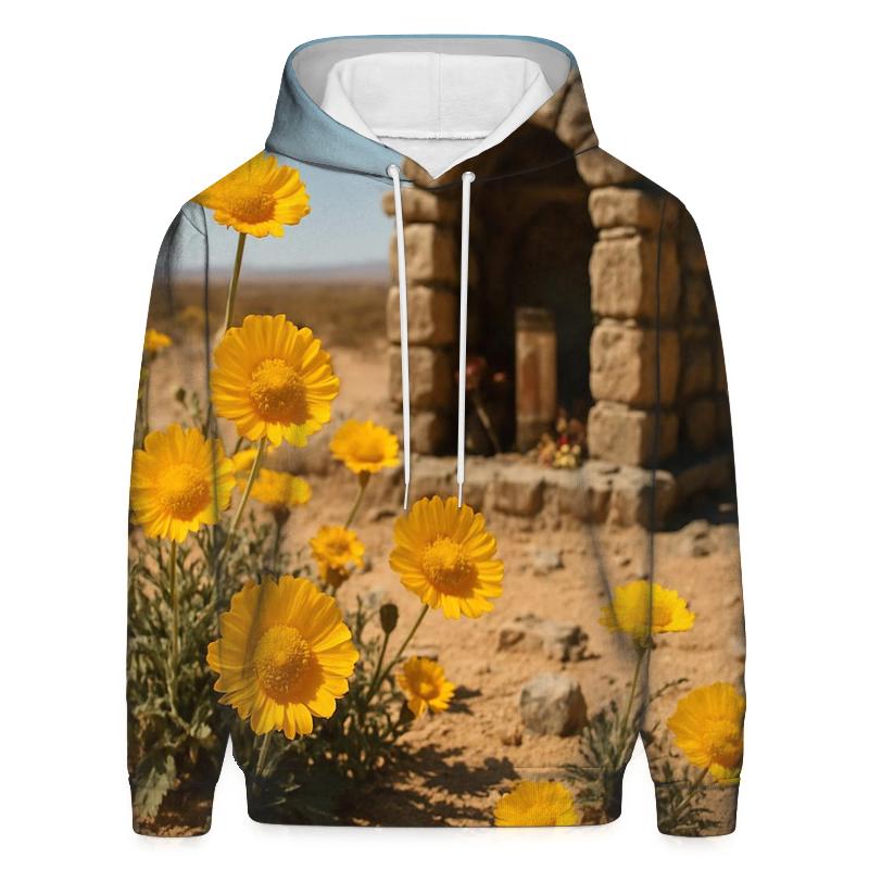 Desert Marigolds At Roadside Shrine hoodies fashion