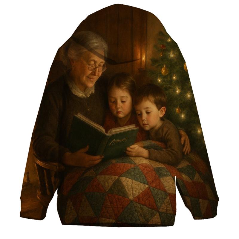 Grandmas Quilt And Story By The Tree zip-up hoodies