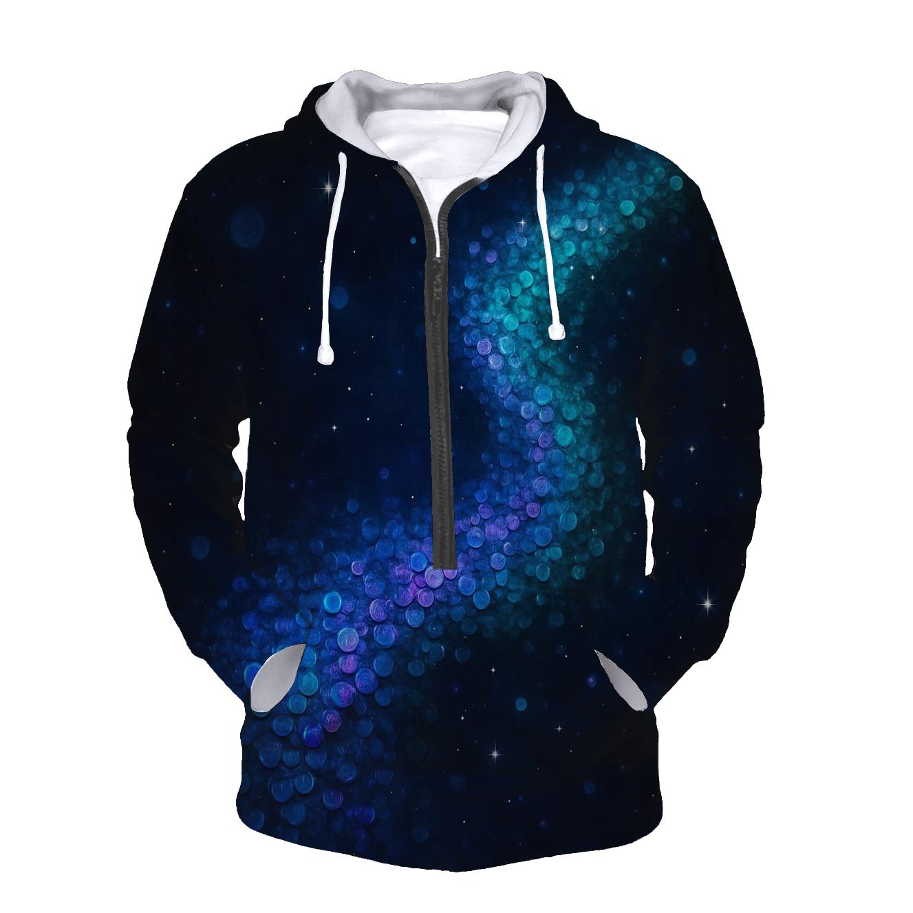 Nebula Sequin Drift embroidered hoodies