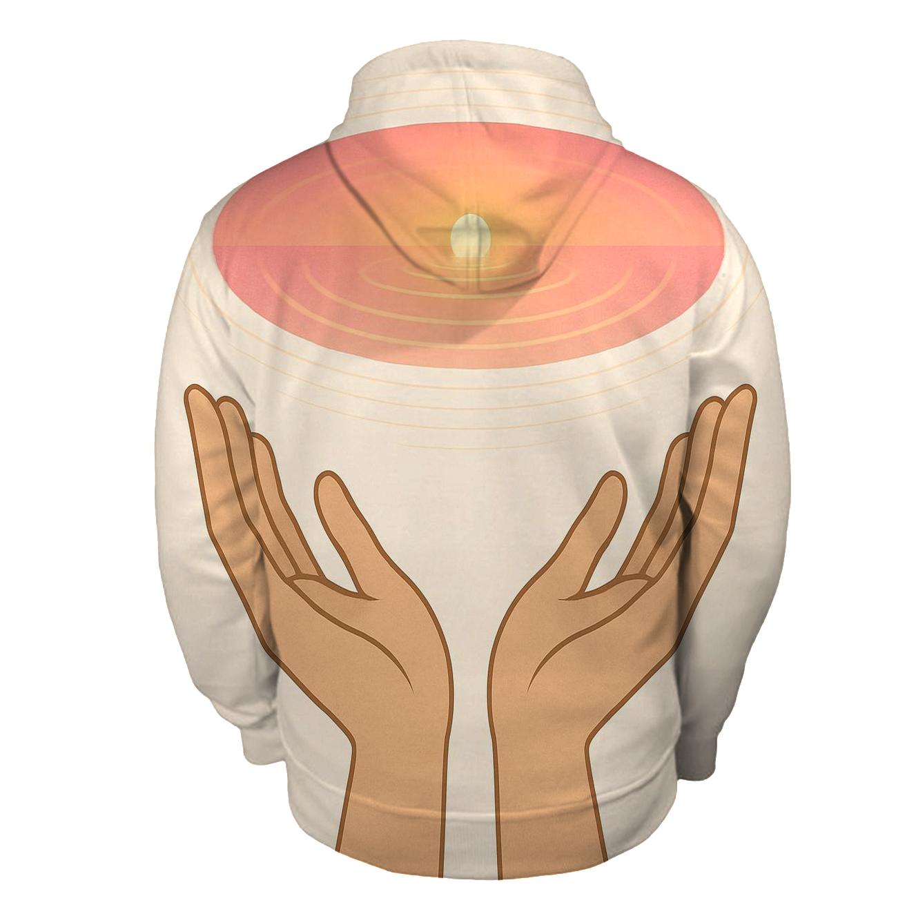 Hands Of Dawn Reflection hoodie designs