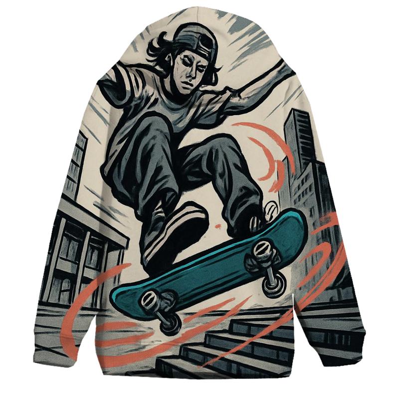 Urban Freestyle Skateboarding Lines heavyweight hoodies