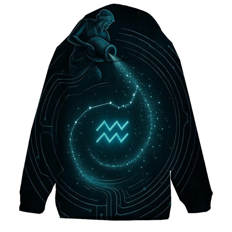 Aquarius Celestial Water Circuit hoodie trends