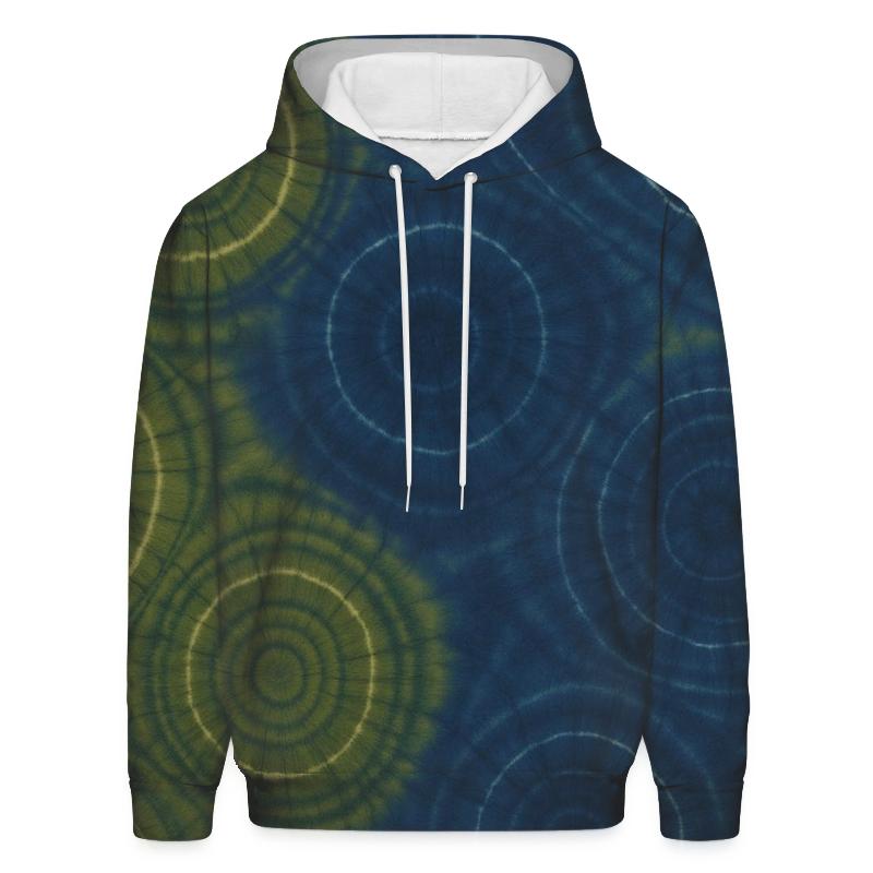 Overdye Forest Ripple Rings heavyweight hoodies
