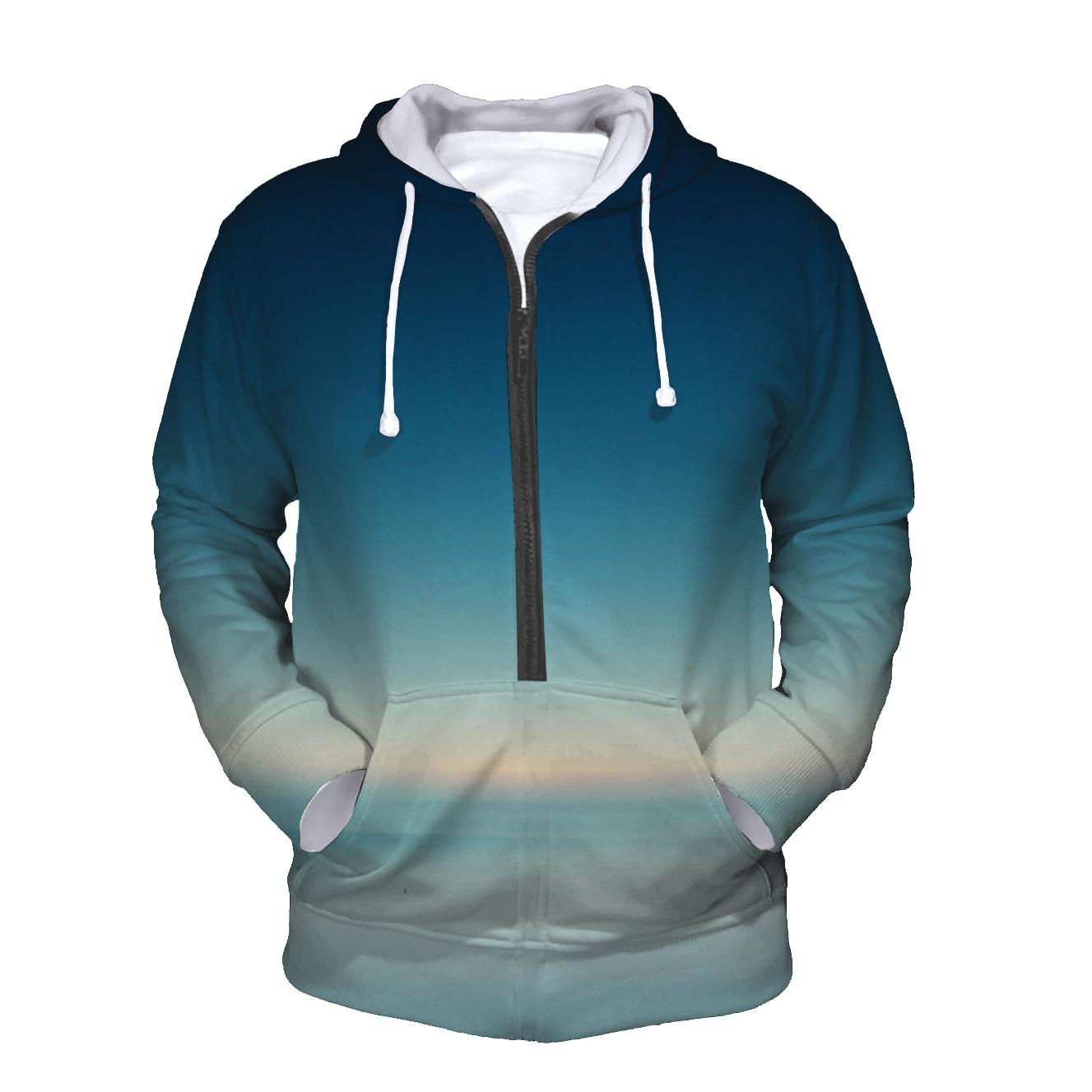 Glacial Dawn Horizon custom hoodies