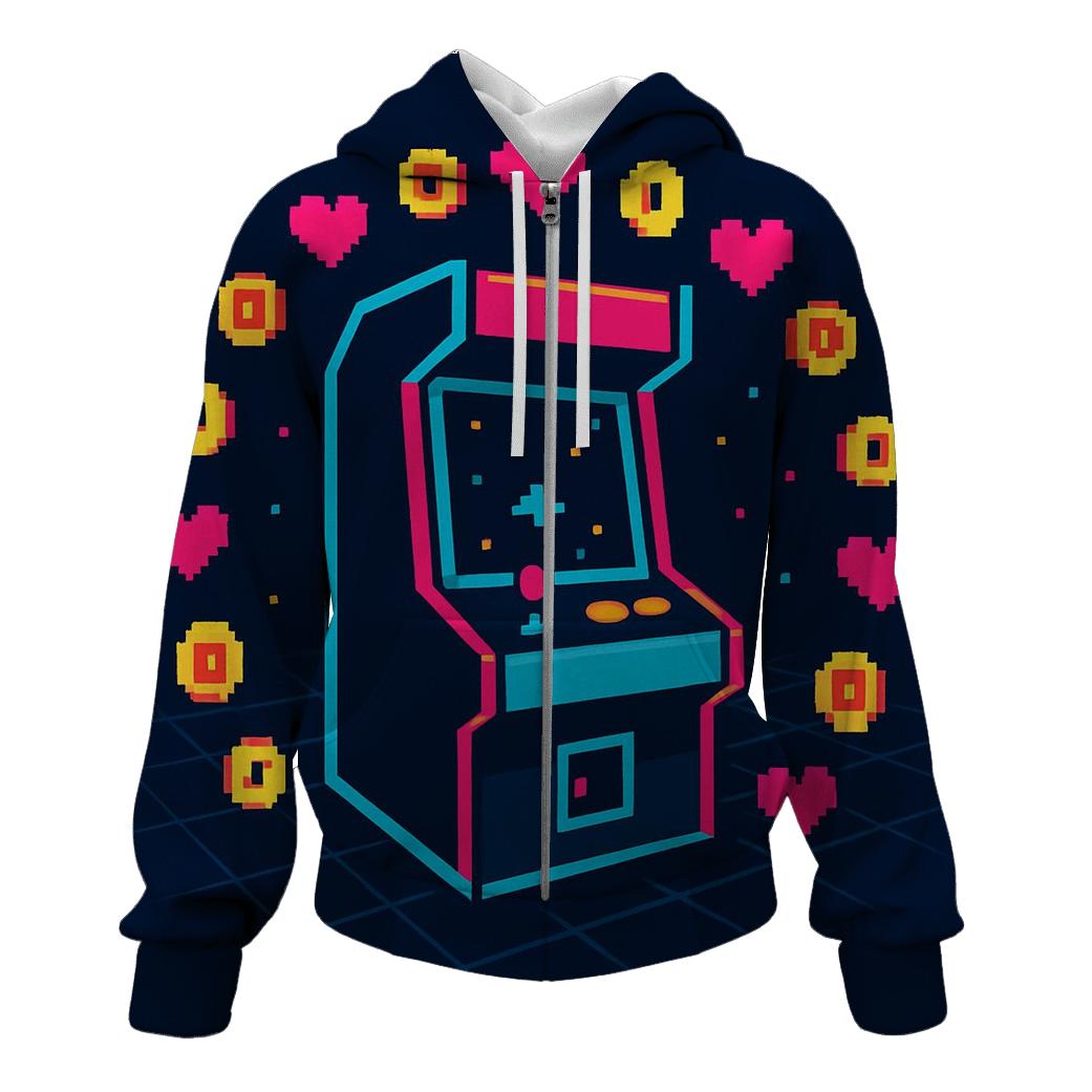 Pixel Galaxy Arcade graphic hoodies
