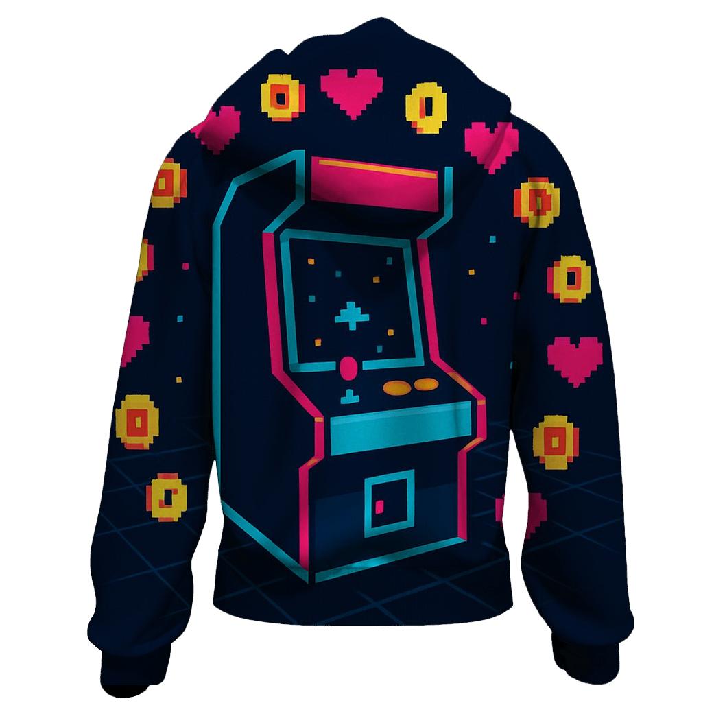Pixel Galaxy Arcade graphic hoodies