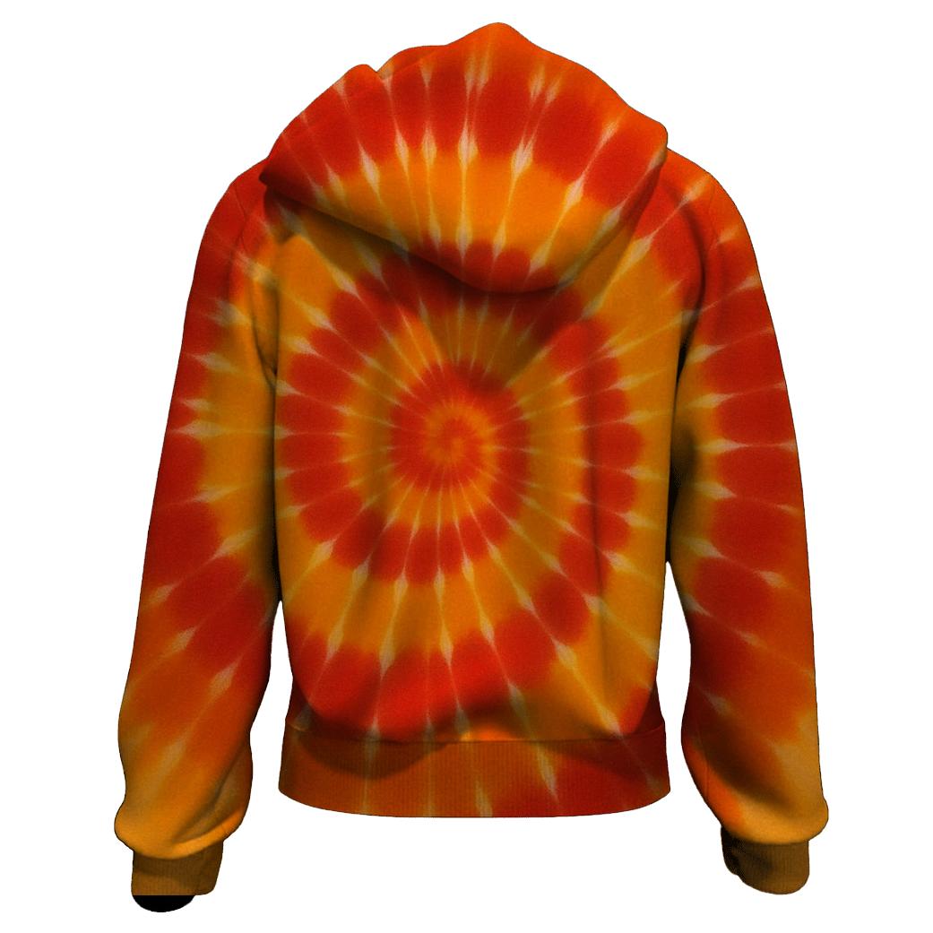 Solar Flare Spiral Mandala hoodie styles