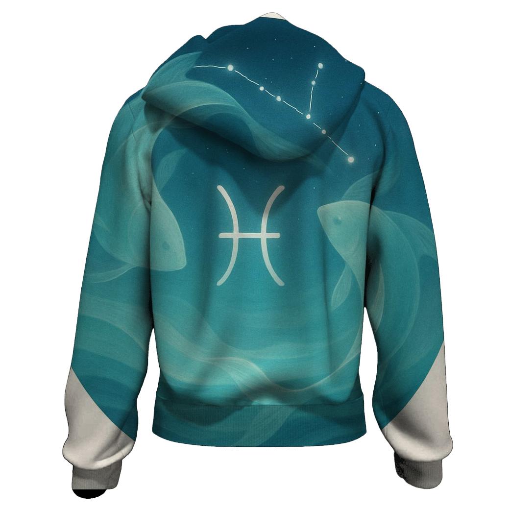 Pisces Tidal Constellation Dream custom hoodies