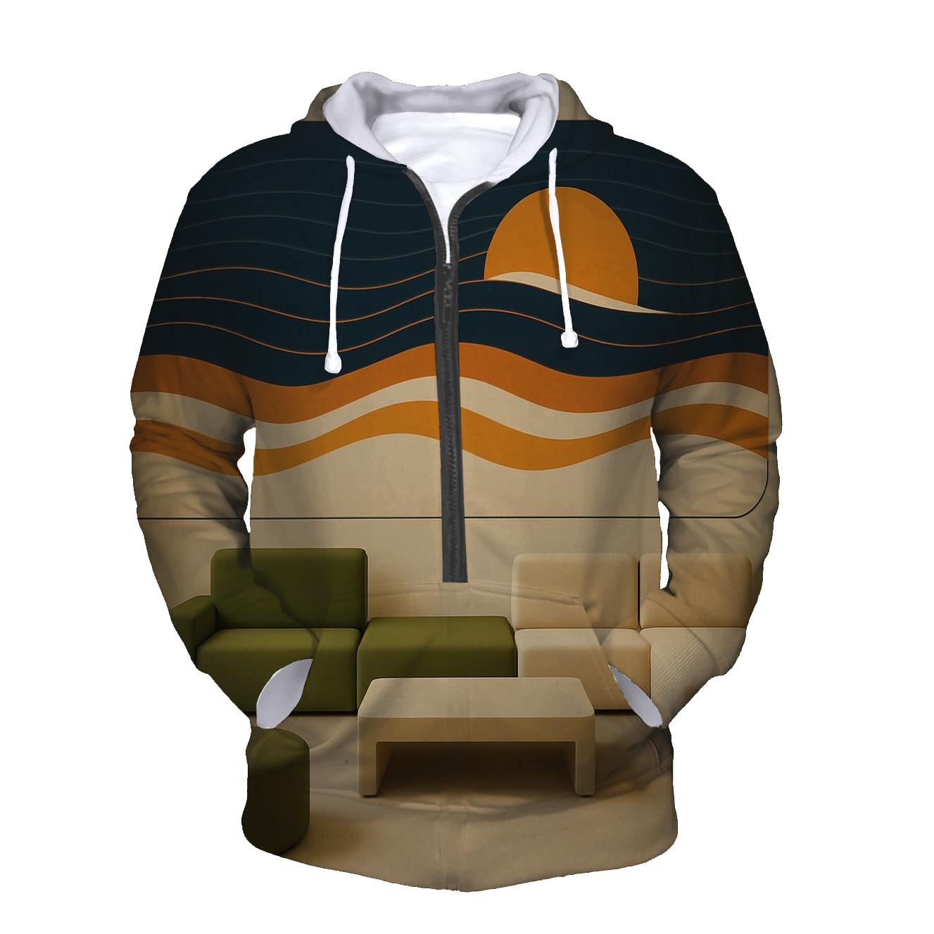 Futuristic Lounge Synth Waves hoodies fashion