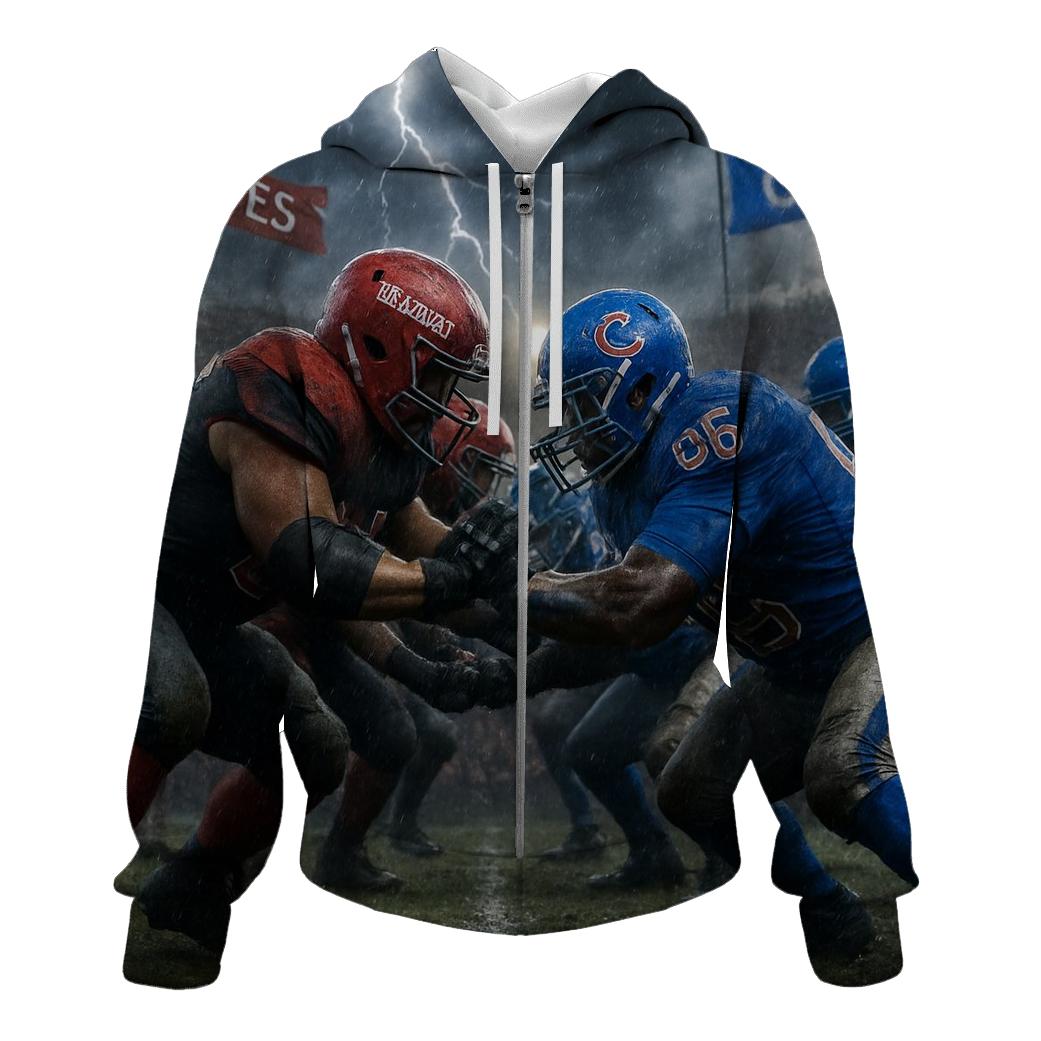 Stormfront Showdown Braves Line Vs Cubs Line embroidered hoodies