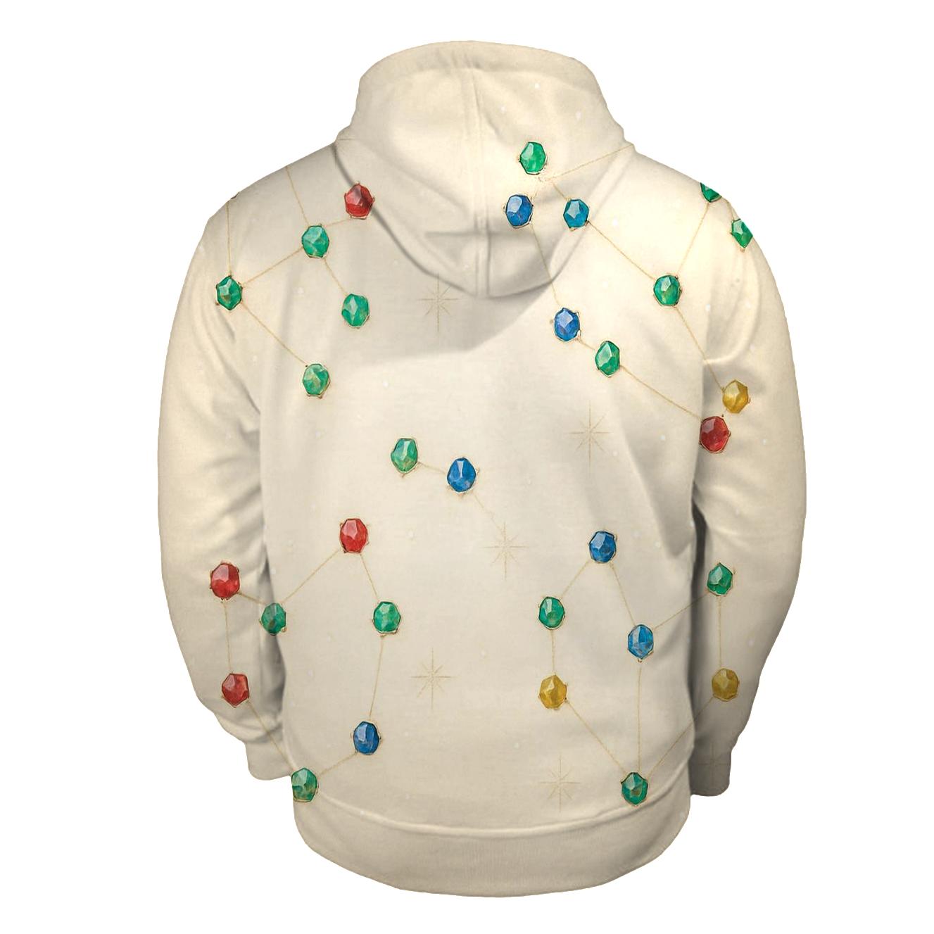 Gilded Gem Constellation Veil zip-up hoodies