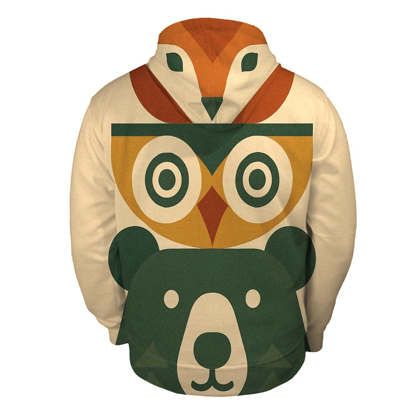 Geometric Animal Totems hoodies fashion