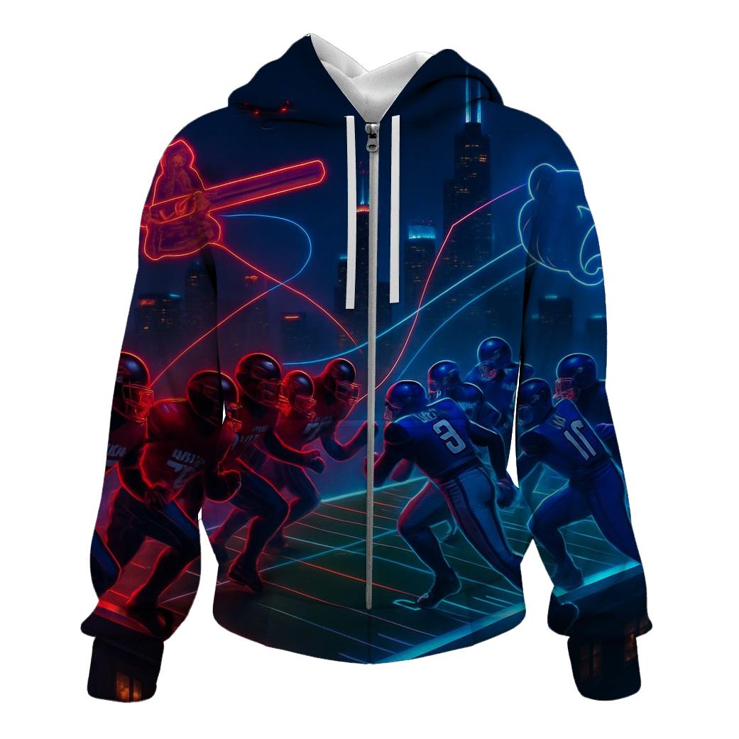Skyline Blitz Atlanta Vs Chicago Gridiron hoodie trends