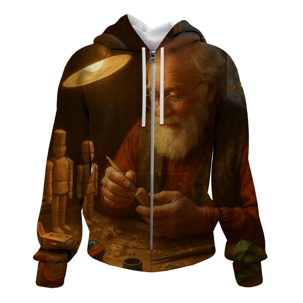 The Old Wooden Toymakers Christmas Bench custom hoodies