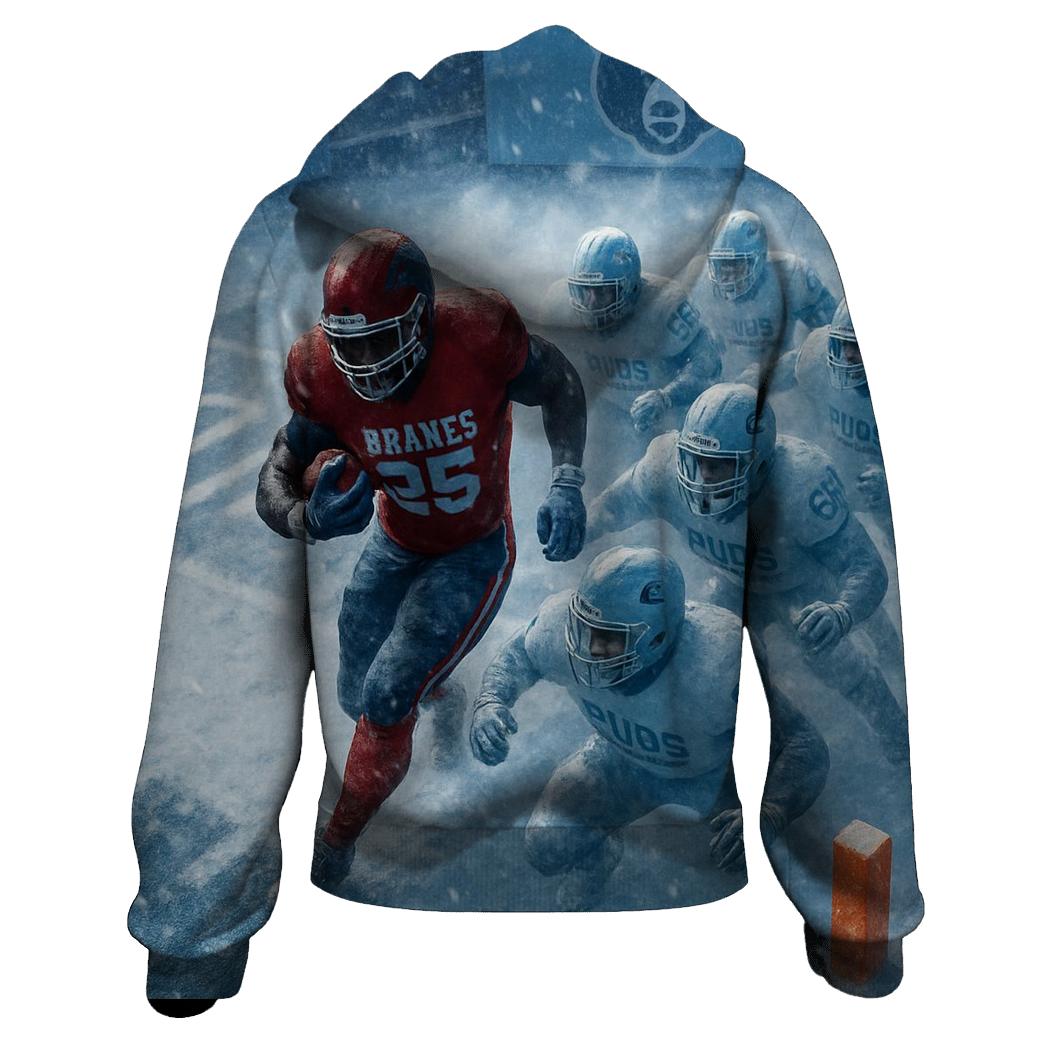 Frozen Yard Goal Line Bear Maul premium hoodies