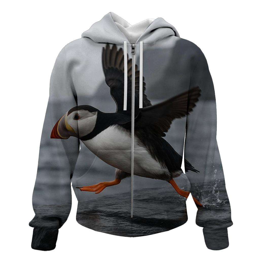Sea Cliff Puffin Launch graphic hoodies