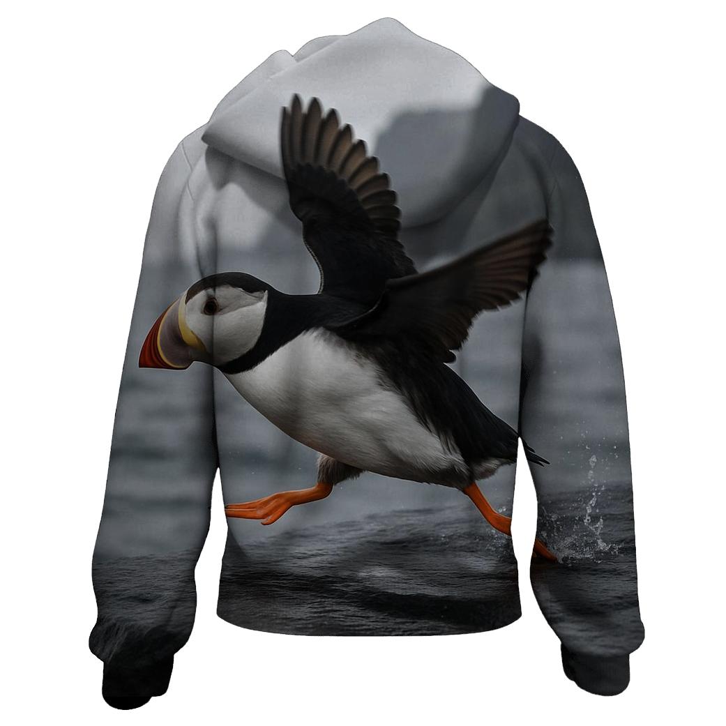Sea Cliff Puffin Launch graphic hoodies